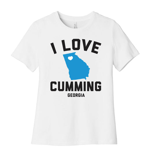 I Love Cumming Georgia Women's Cotton Tee