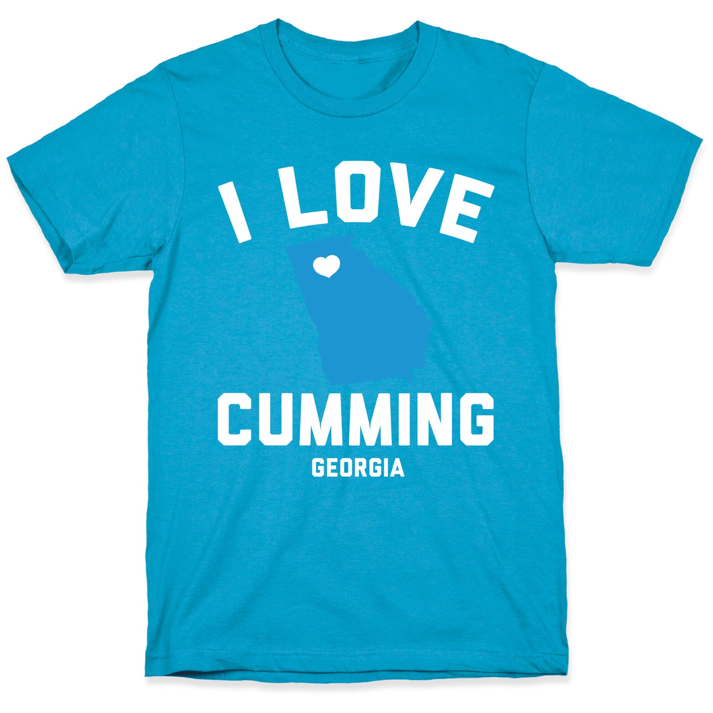 I Love Cumming Georgia Unisex Triblend Tee