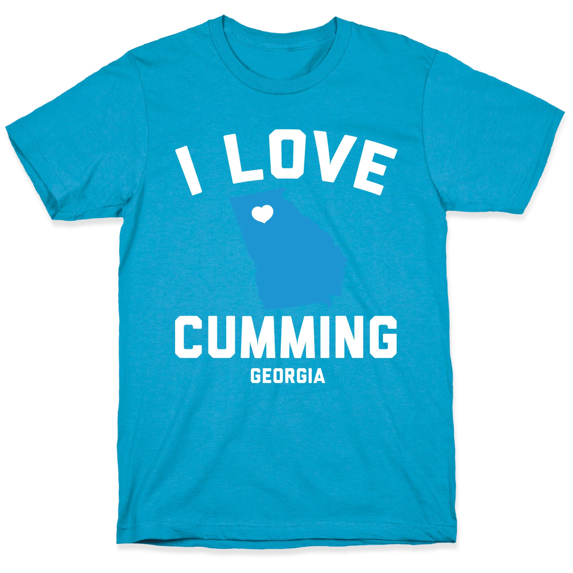 I Love Cumming Georgia Unisex Triblend Tee