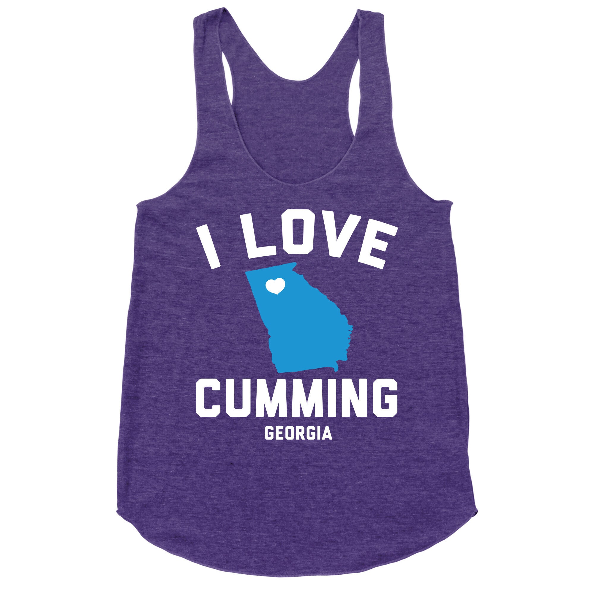 I Love Cumming Georgia Racerback Tank