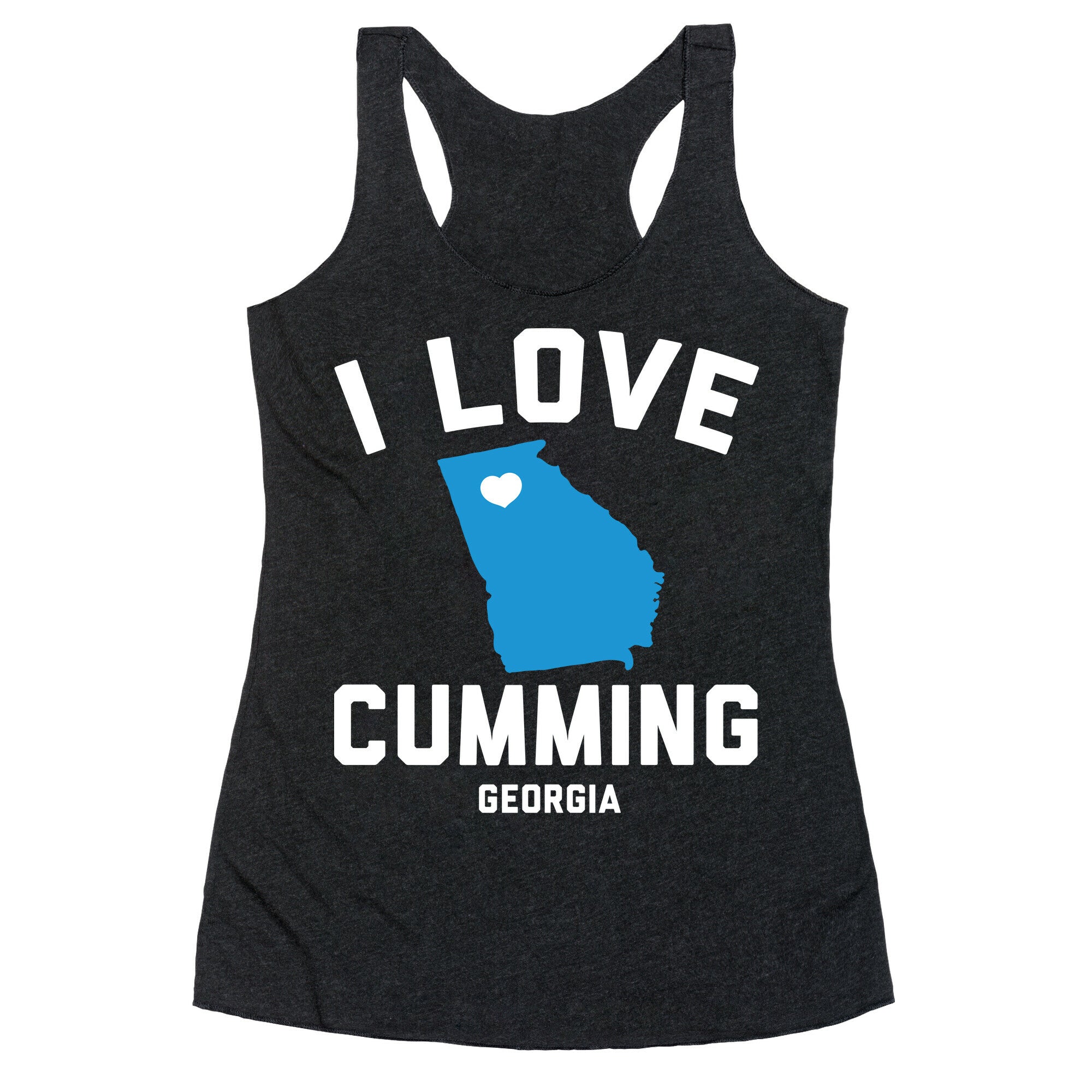 I Love Cumming Georgia Racerback Tank