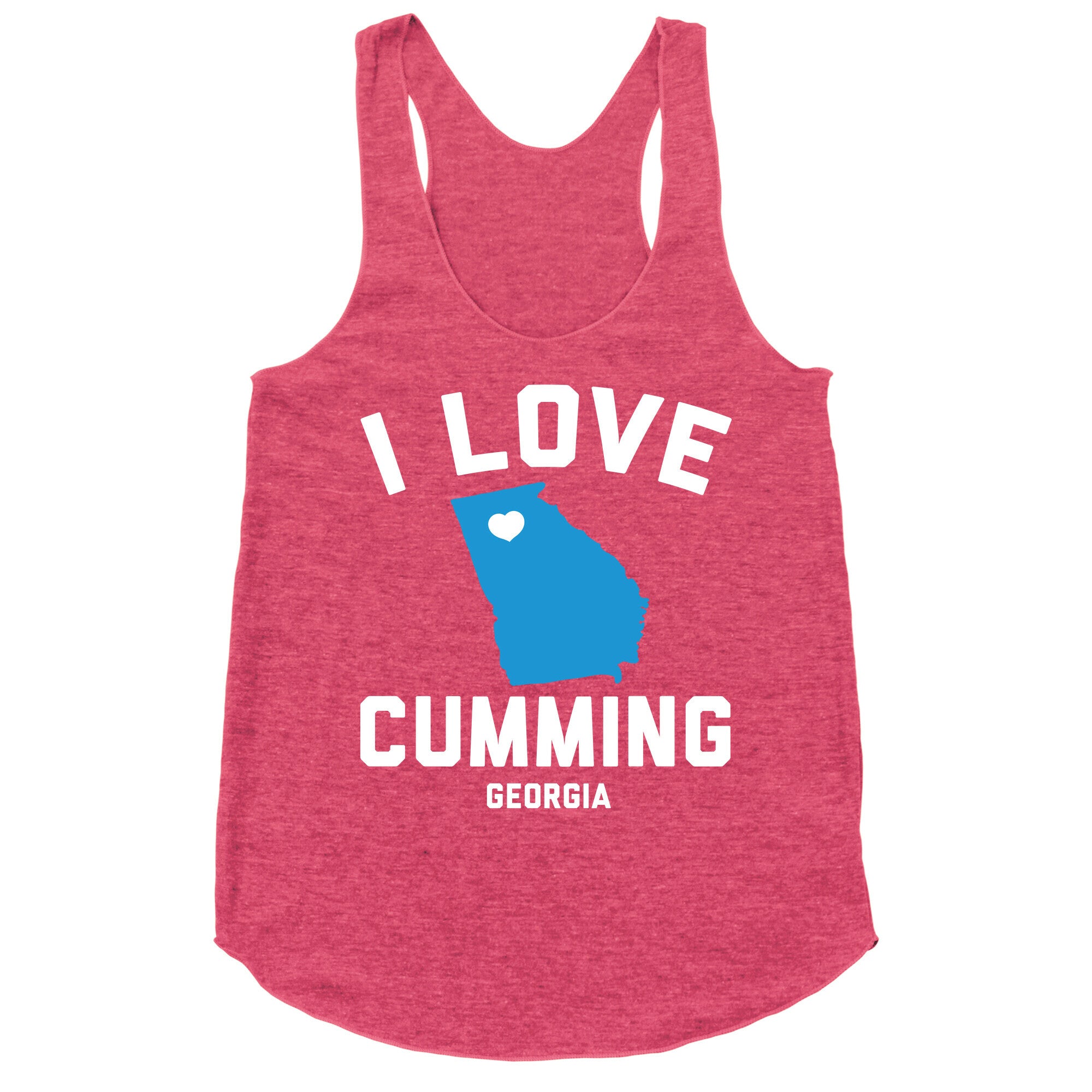 I Love Cumming Georgia Racerback Tank