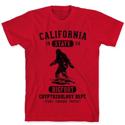 California Bigfoot Cryptozoology T-Shirt