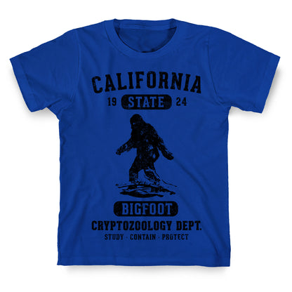 California Bigfoot Cryptozoology T-Shirt