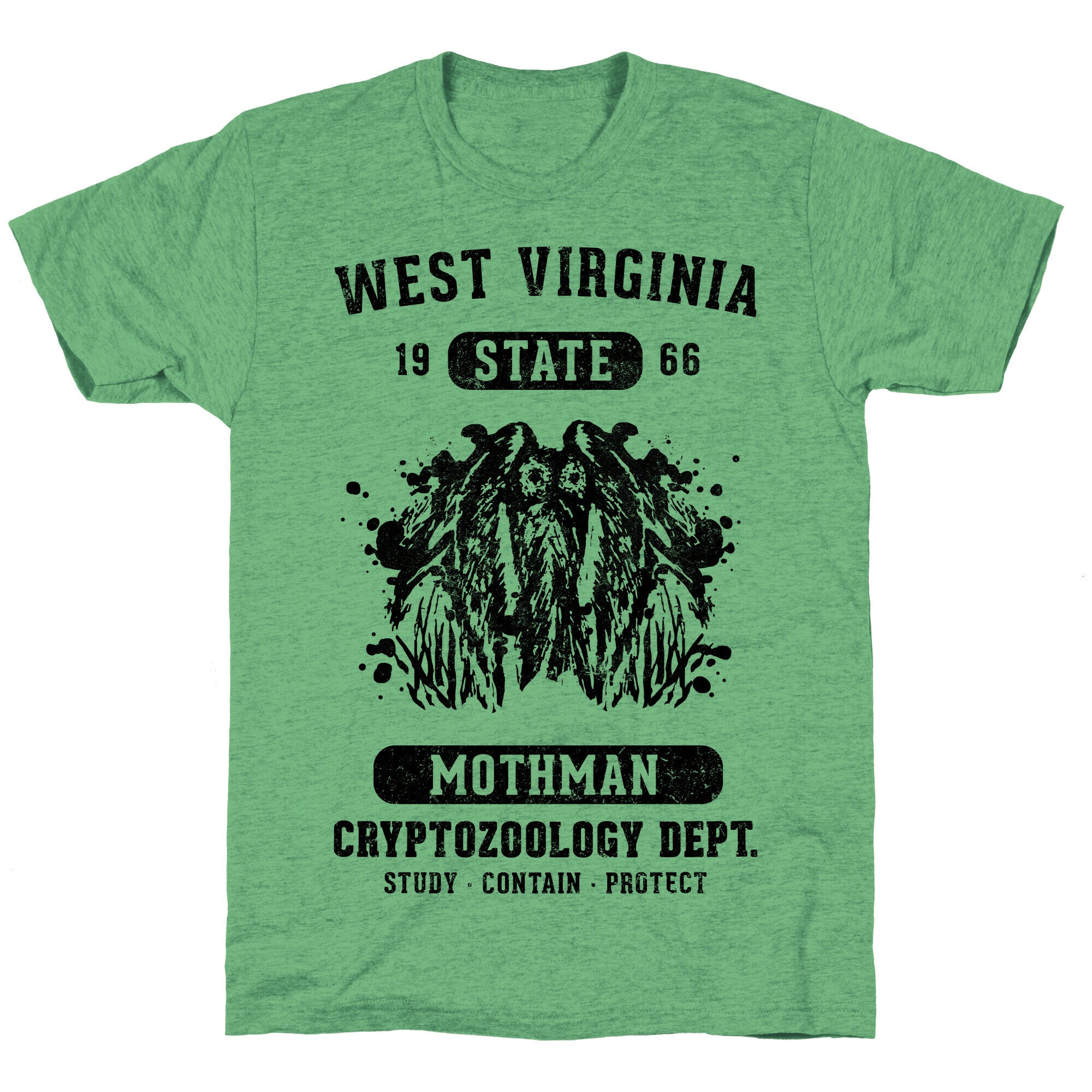 West Virginia Mothman Cryptozoology Unisex Triblend Tee