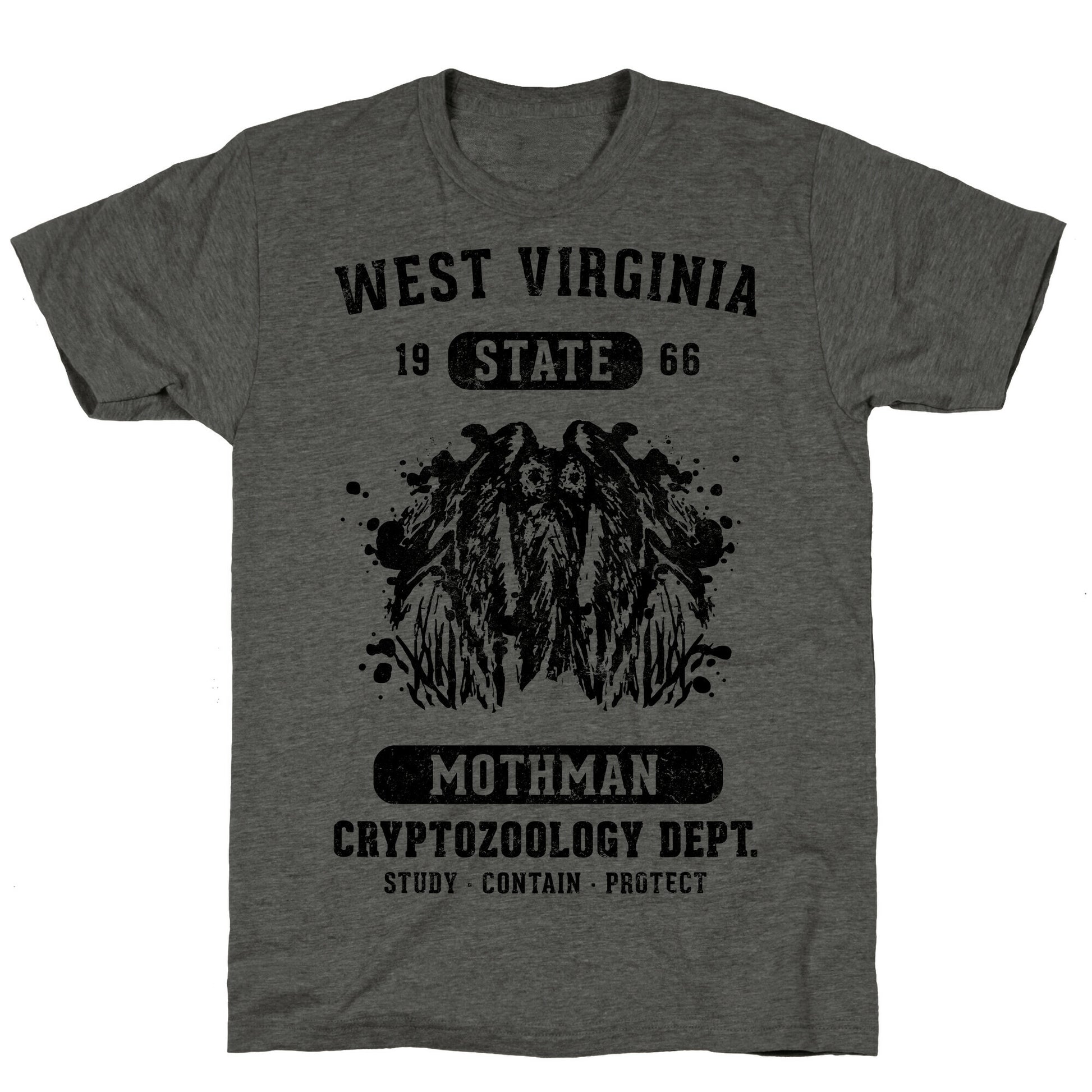 West Virginia Mothman Cryptozoology Unisex Triblend Tee