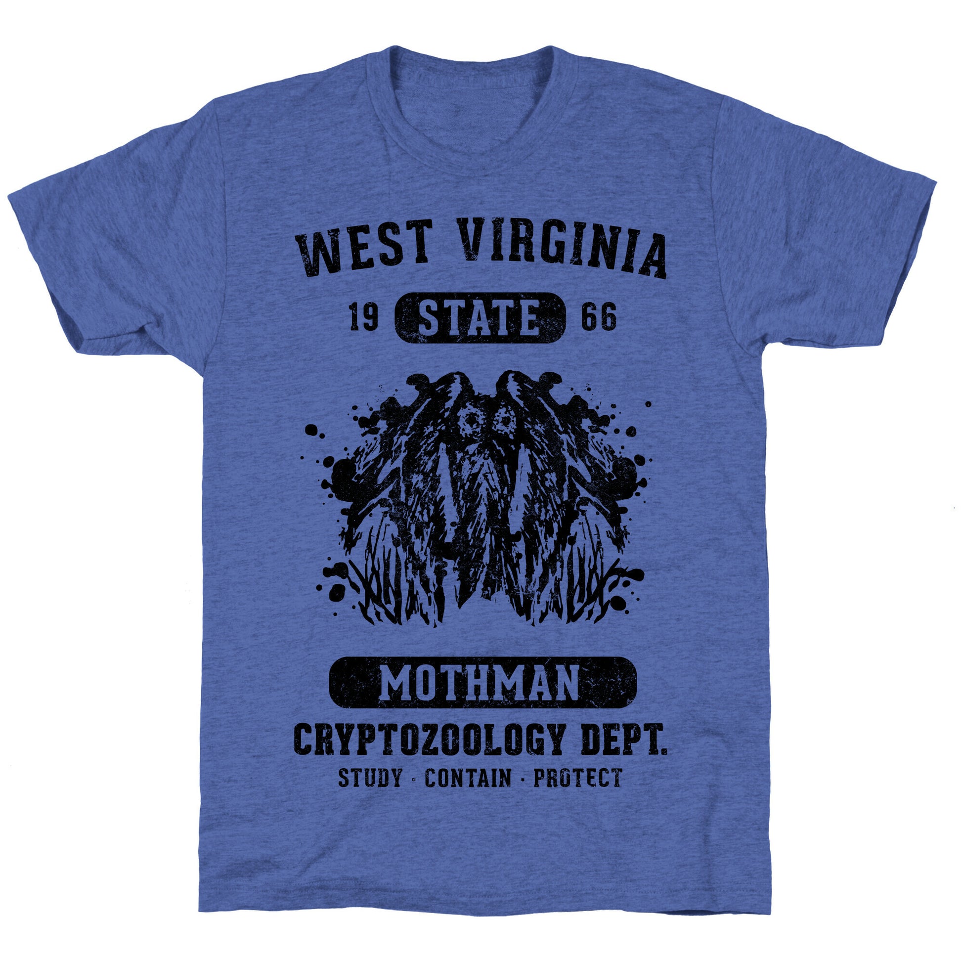 West Virginia Mothman Cryptozoology Unisex Triblend Tee