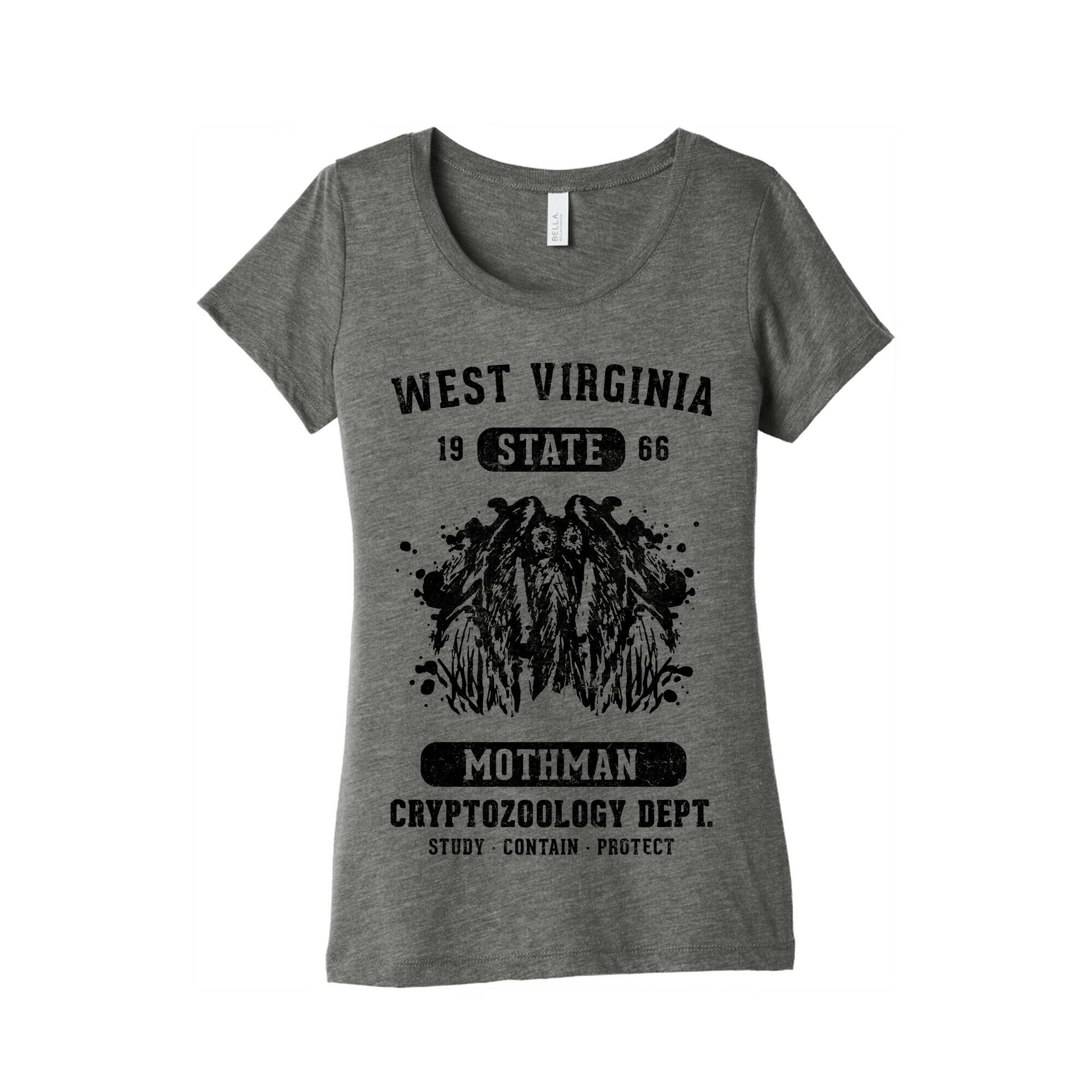 West Virginia Mothman Cryptozoology Women's Triblend Tee