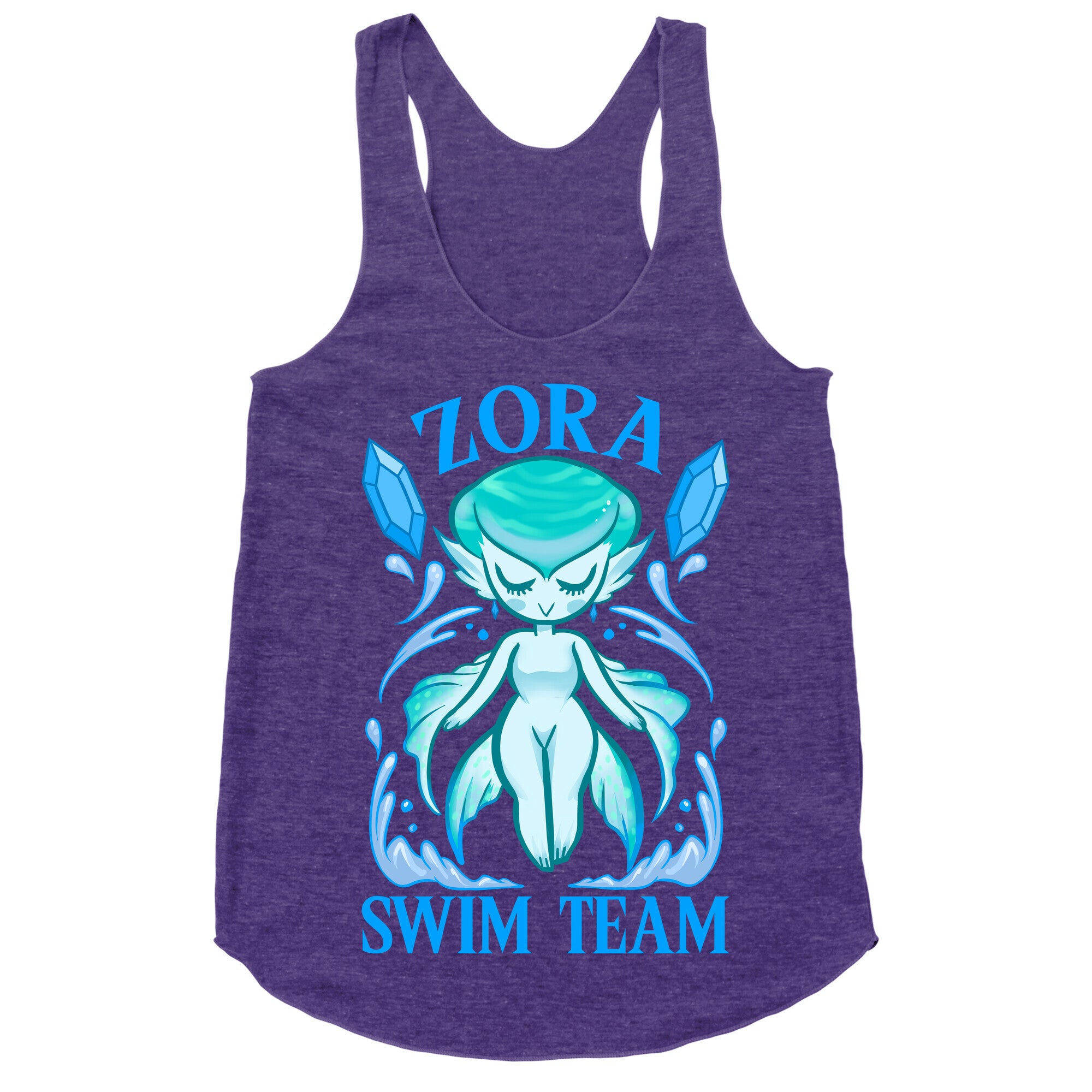 Zora Swim Team Parody Racerback Tank