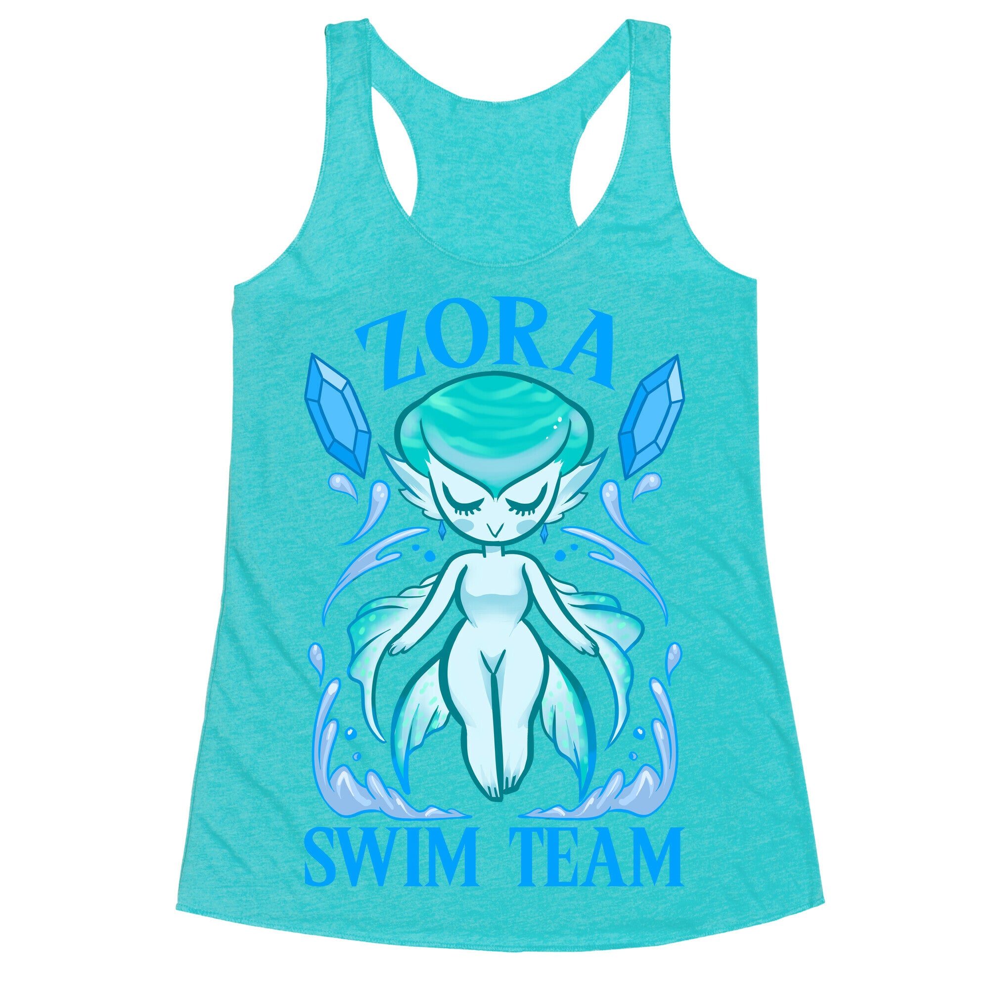 Zora Swim Team Parody Racerback Tank