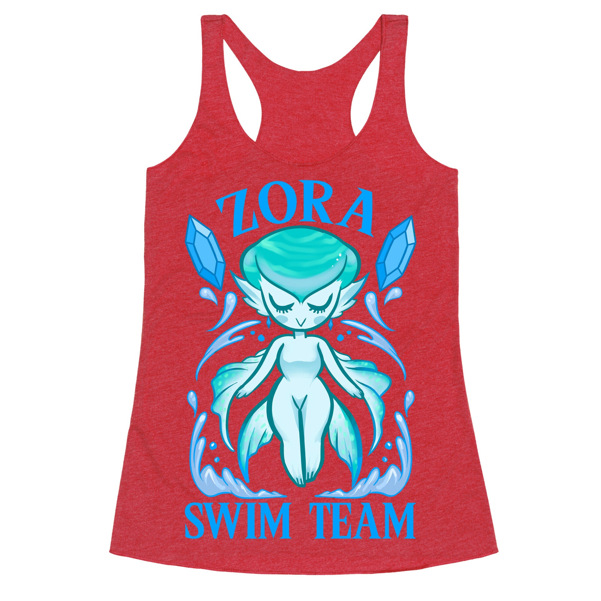 Zora Swim Team Parody Racerback Tank