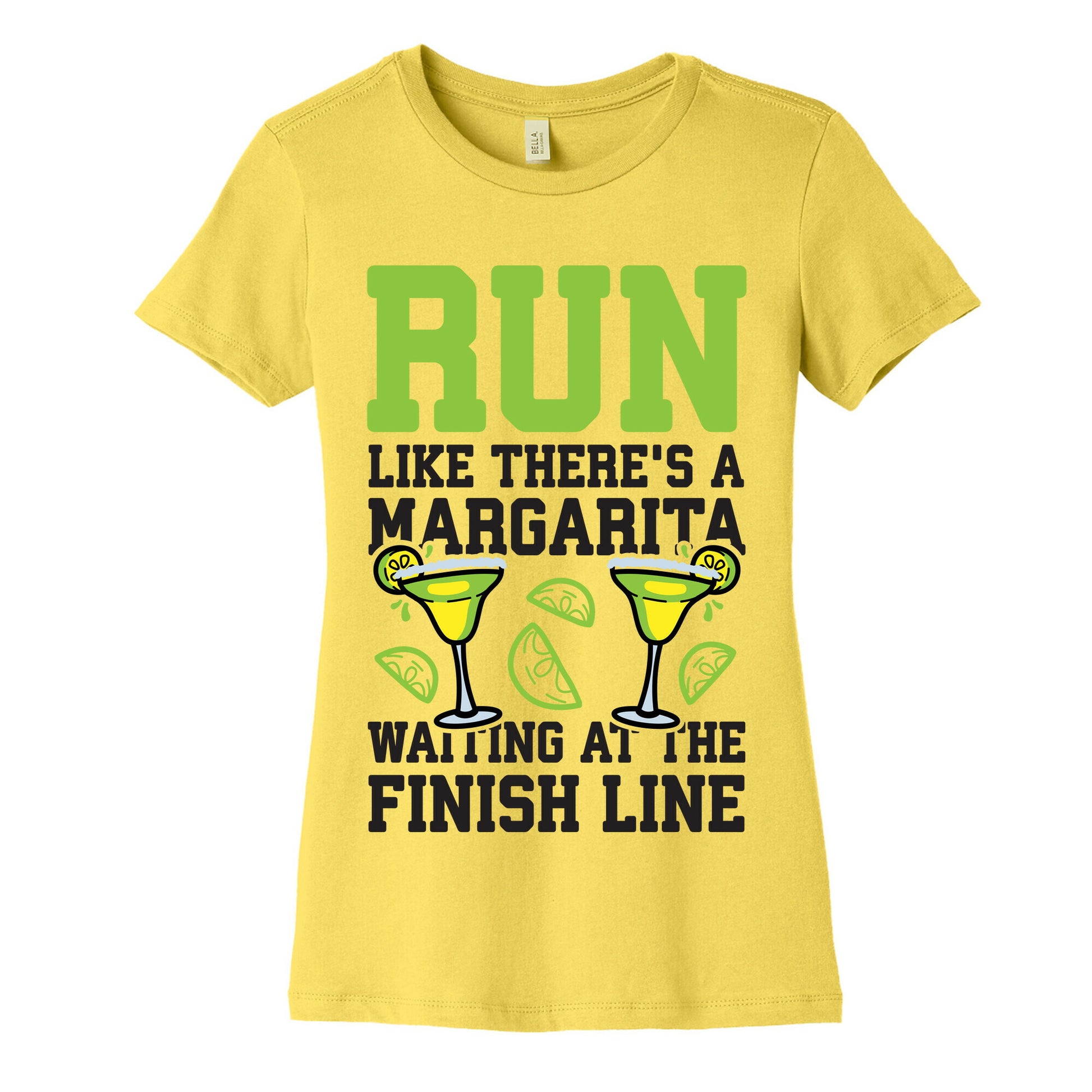 Run Like There's A Margarita At The Finish line Women's Cotton Tee