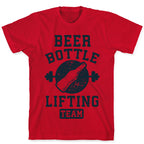 Beer Bottle Lifting Team T-Shirt
