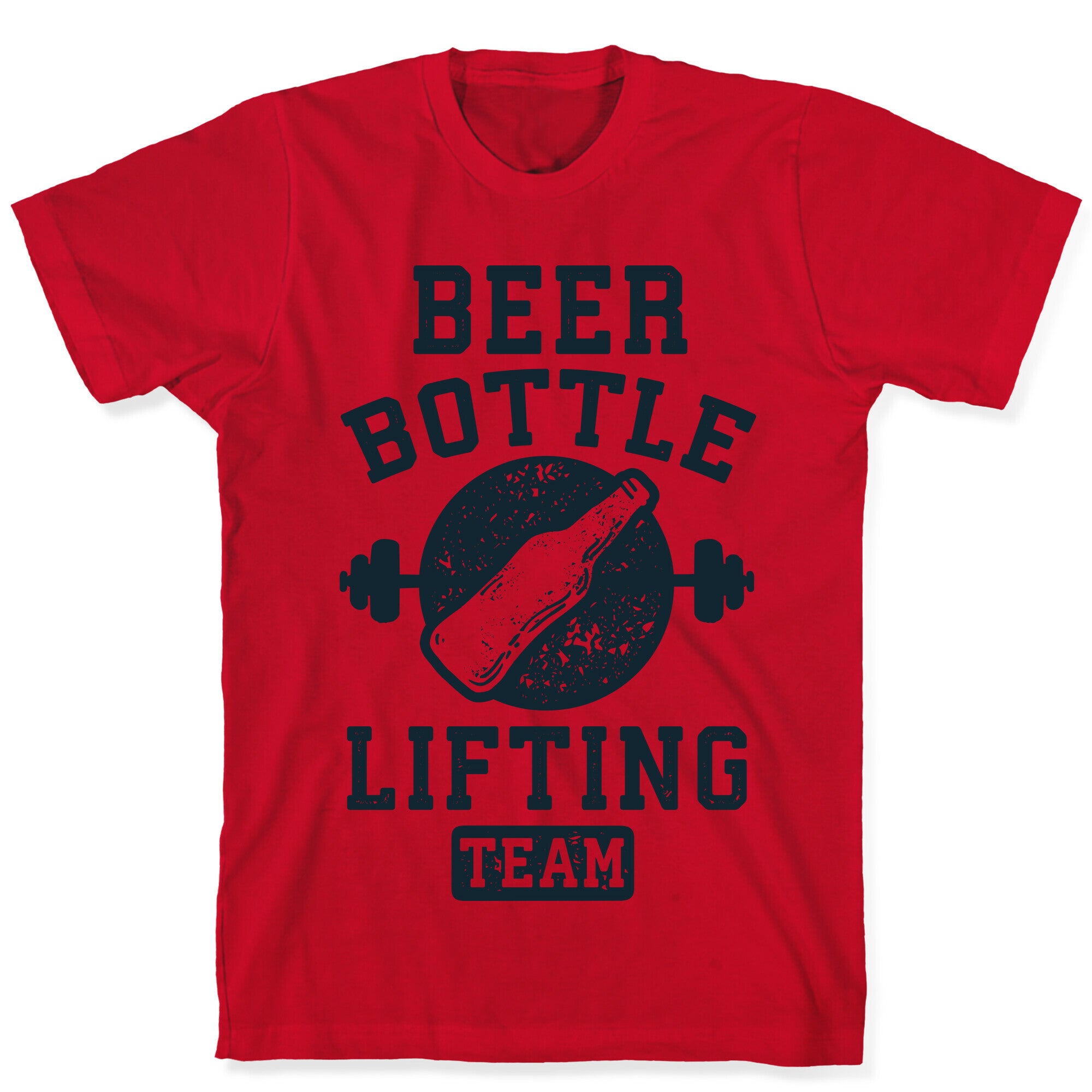 Beer Bottle Lifting Team T-Shirt