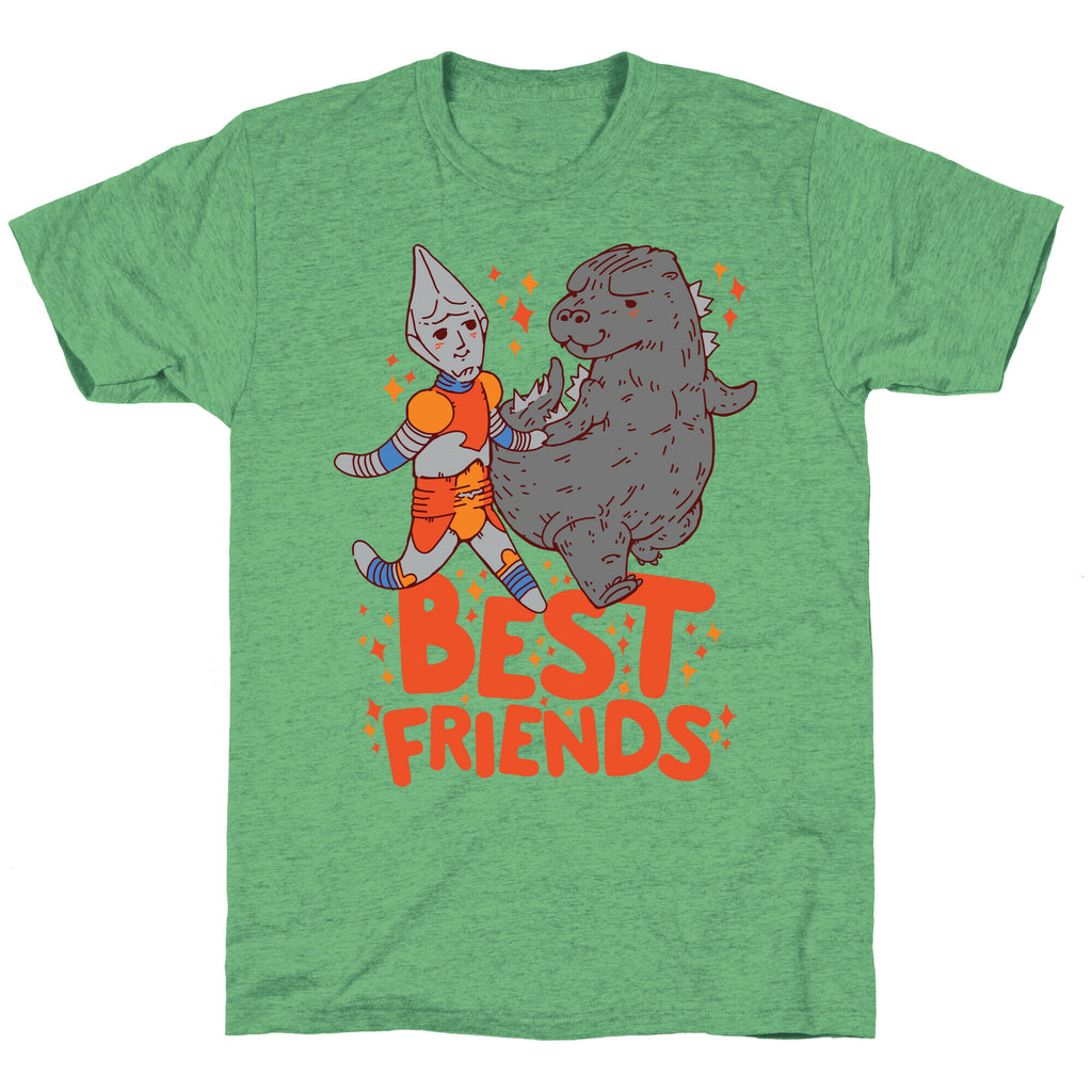Best Friends Jet Jaguar & Godzilla Unisex Triblend Tee