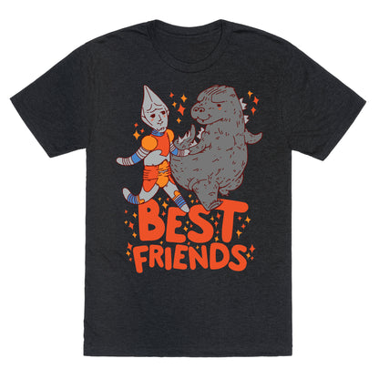 Best Friends Jet Jaguar & Godzilla Unisex Triblend Tee