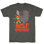 Best Friends Jet Jaguar & Godzilla Unisex Triblend Tee