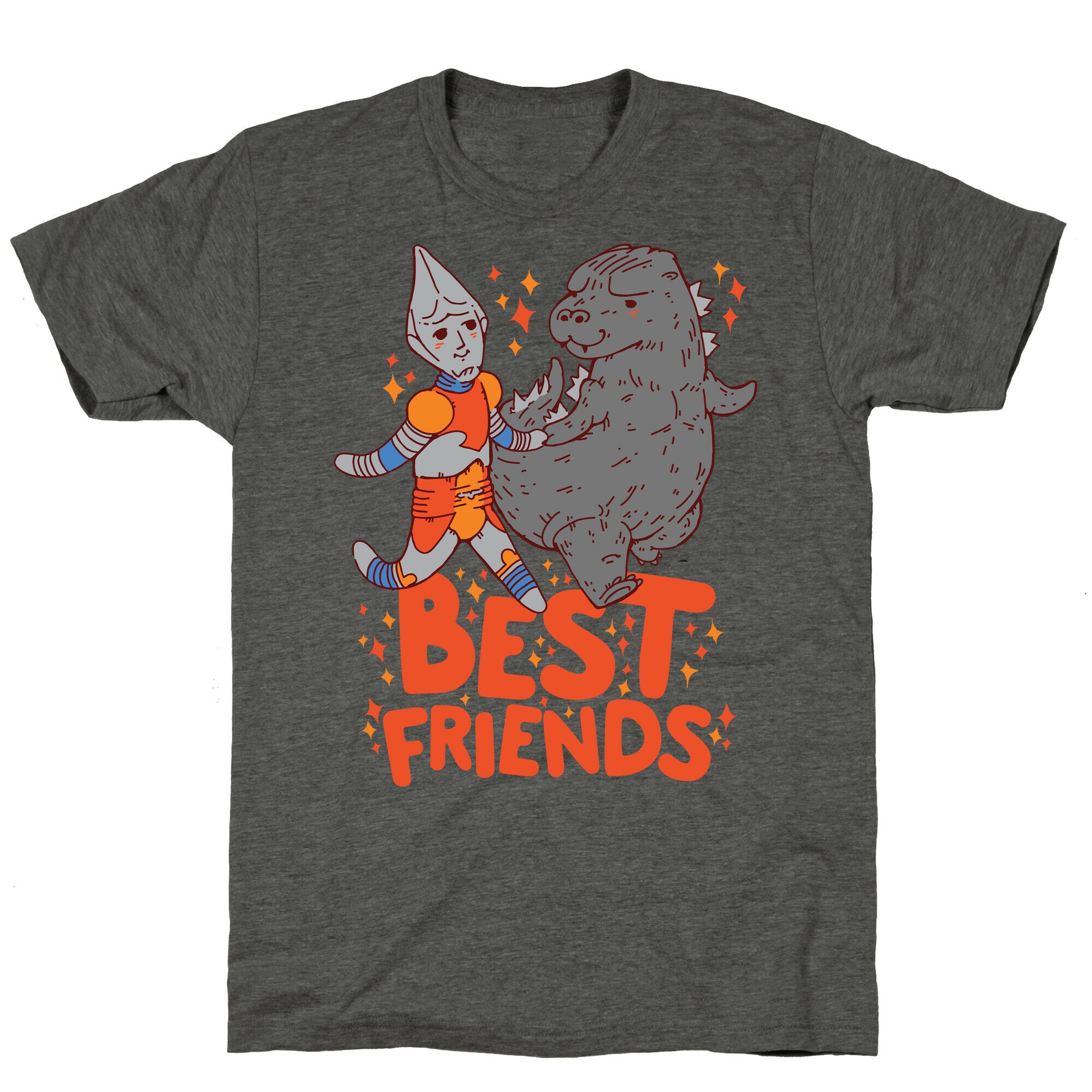 Best Friends Jet Jaguar & Godzilla Unisex Triblend Tee