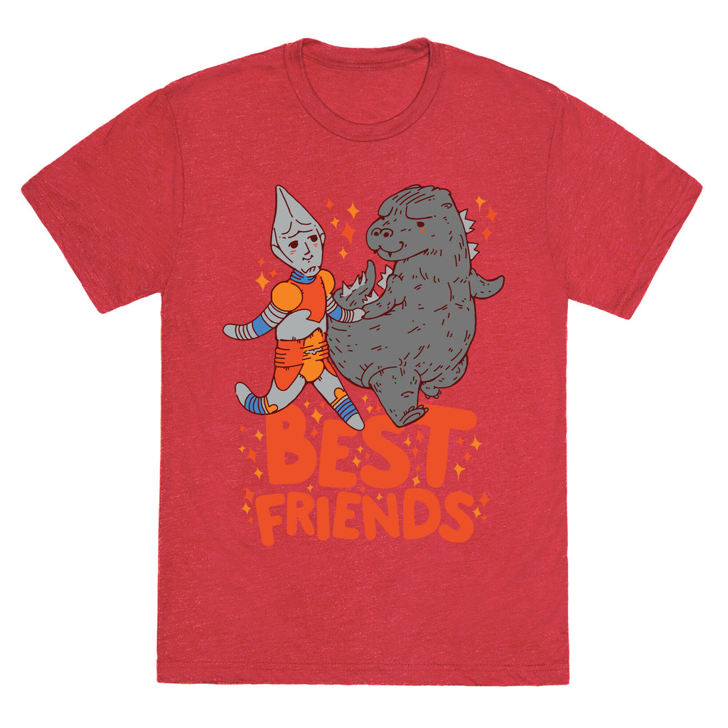 Best Friends Jet Jaguar & Godzilla Unisex Triblend Tee