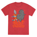 Best Friends Jet Jaguar & Godzilla Unisex Triblend Tee