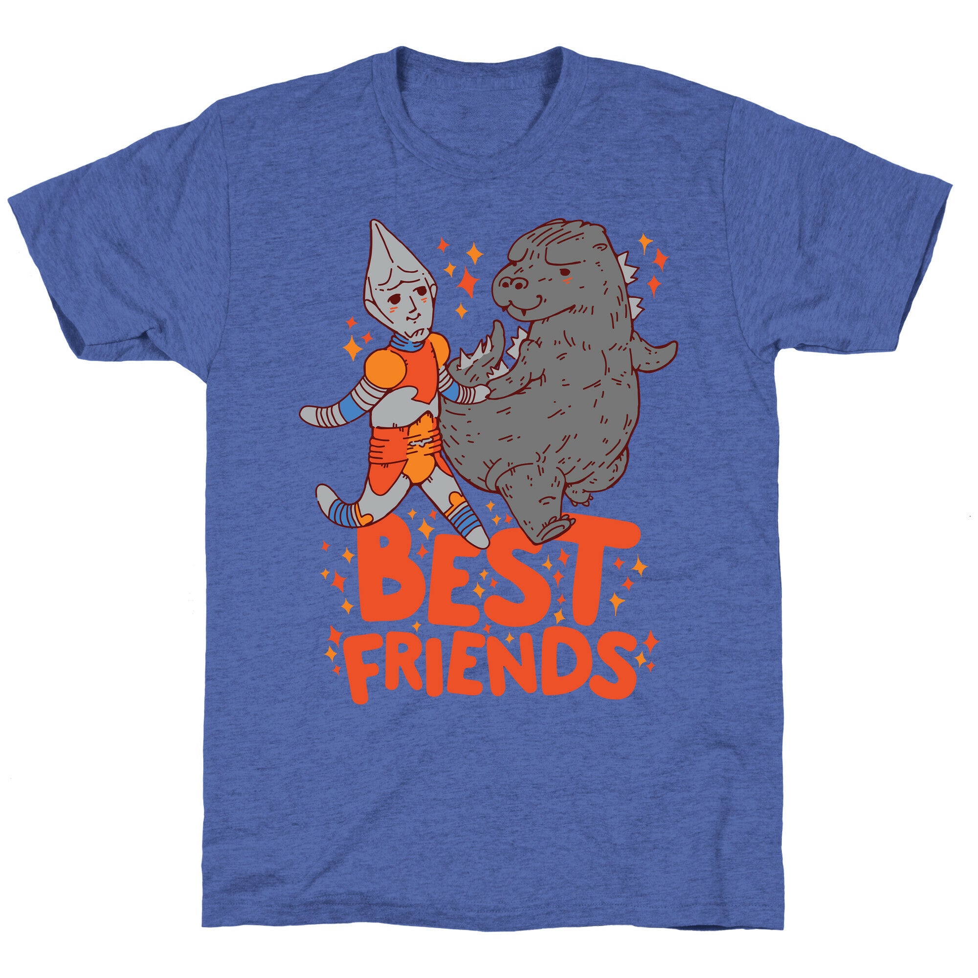 Best Friends Jet Jaguar & Godzilla Unisex Triblend Tee