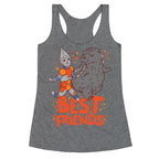 Best Friends Jet Jaguar & Godzilla Racerback Tank