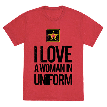I Love A Woman In Uniform Unisex Triblend Tee