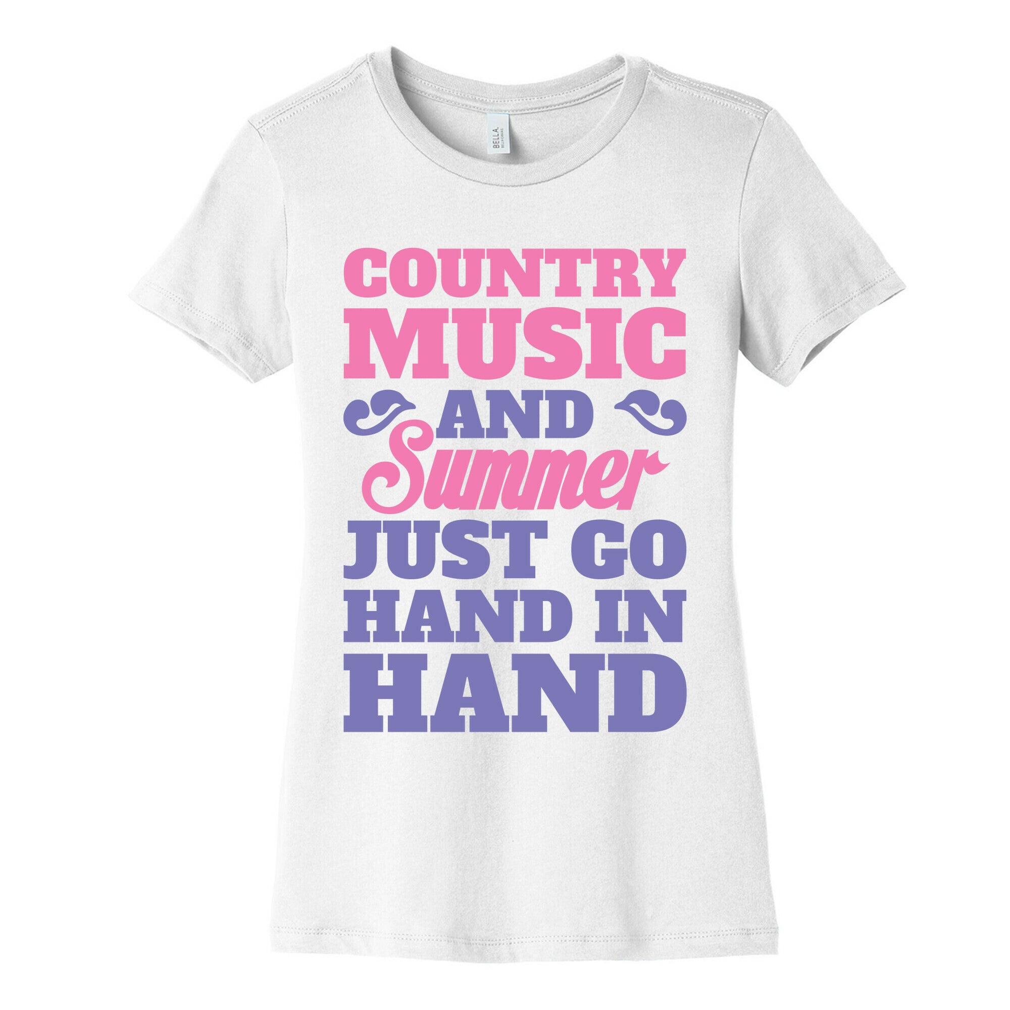 Country Music and Summer Women's Cotton Tee
