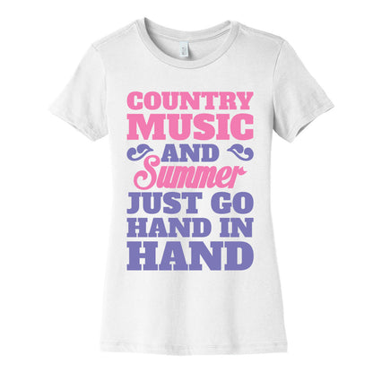 Country Music and Summer Women's Cotton Tee