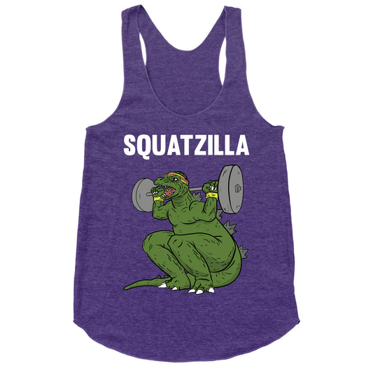 Squatzilla Racerback Tank
