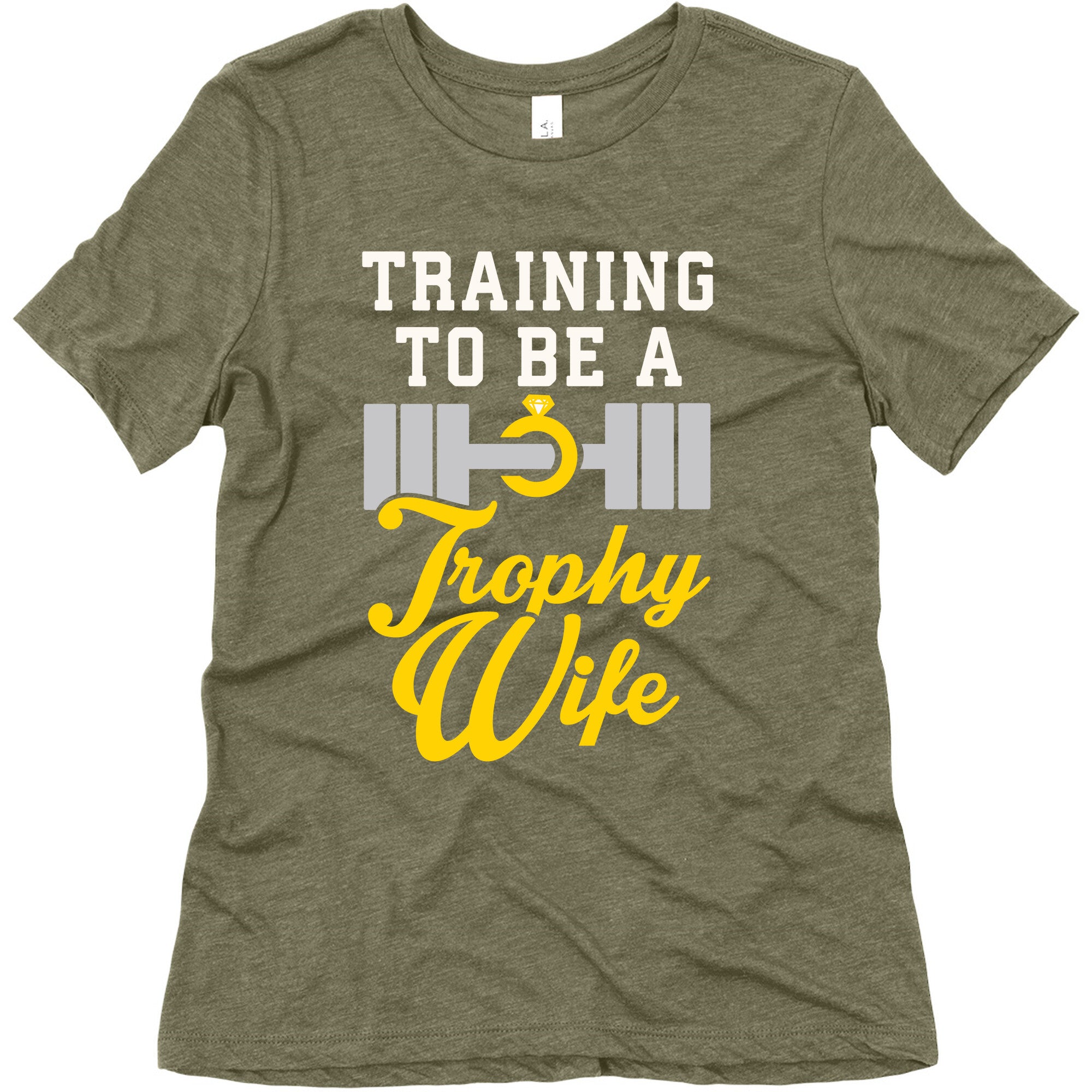 Training To Be A Trophy Wife Women's Triblend Tee