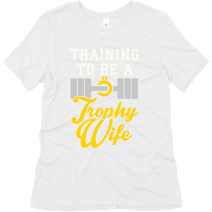 Training To Be A Trophy Wife Women's Triblend Tee