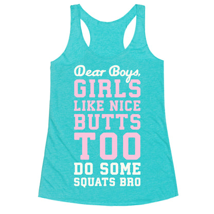 Do Some Squats Bro Racerback Tank