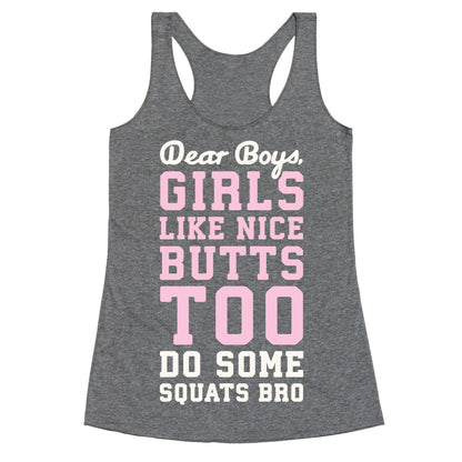 Do Some Squats Bro Racerback Tank