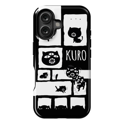 Kuro Cat Pattern Phone Case