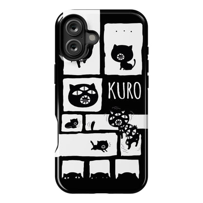 Kuro Cat Pattern Phone Case