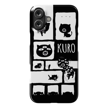 Kuro Cat Pattern Phone Case