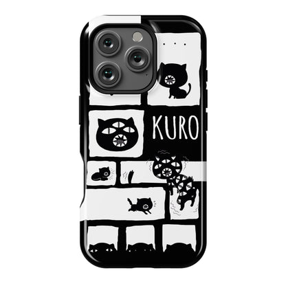 Kuro Cat Pattern Phone Case