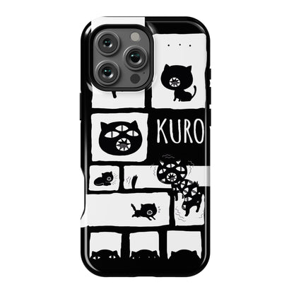 Kuro Cat Pattern Phone Case