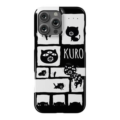 Kuro Cat Pattern Phone Case