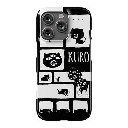 Kuro Cat Pattern Phone Case