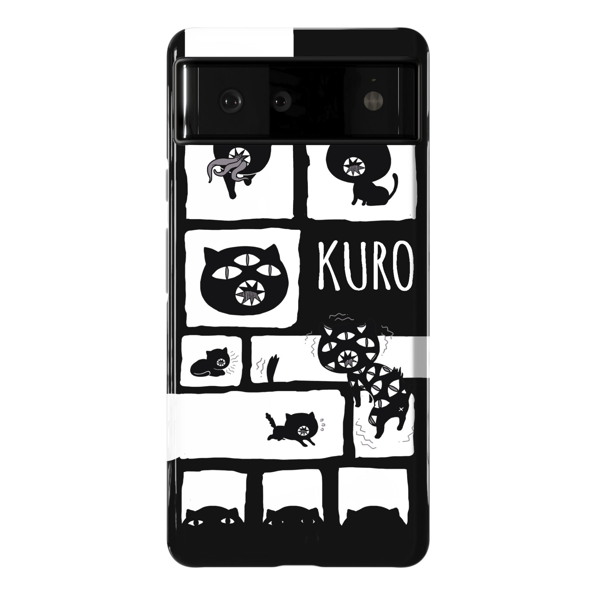 Kuro Cat Pattern Phone Case