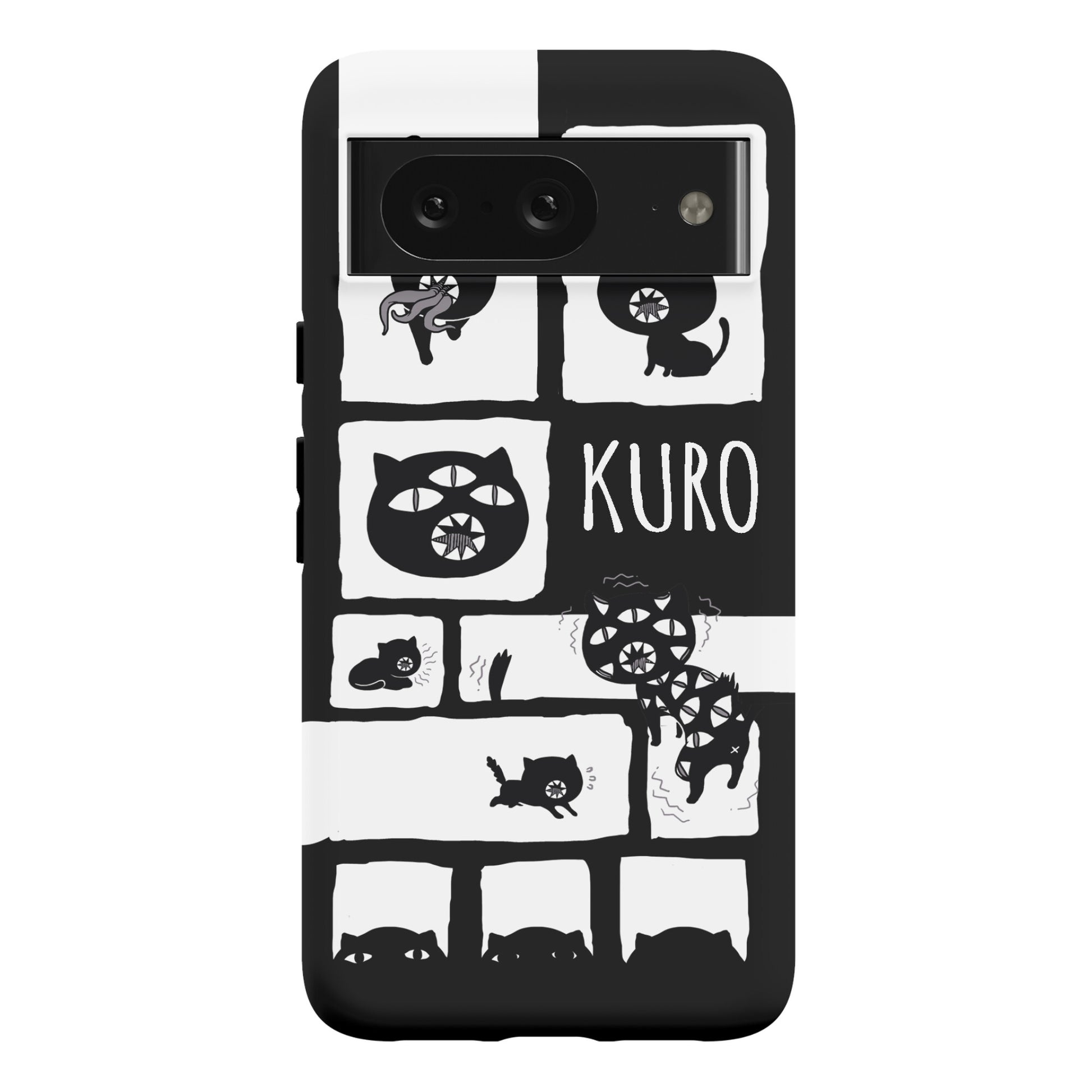 Kuro Cat Pattern Phone Case