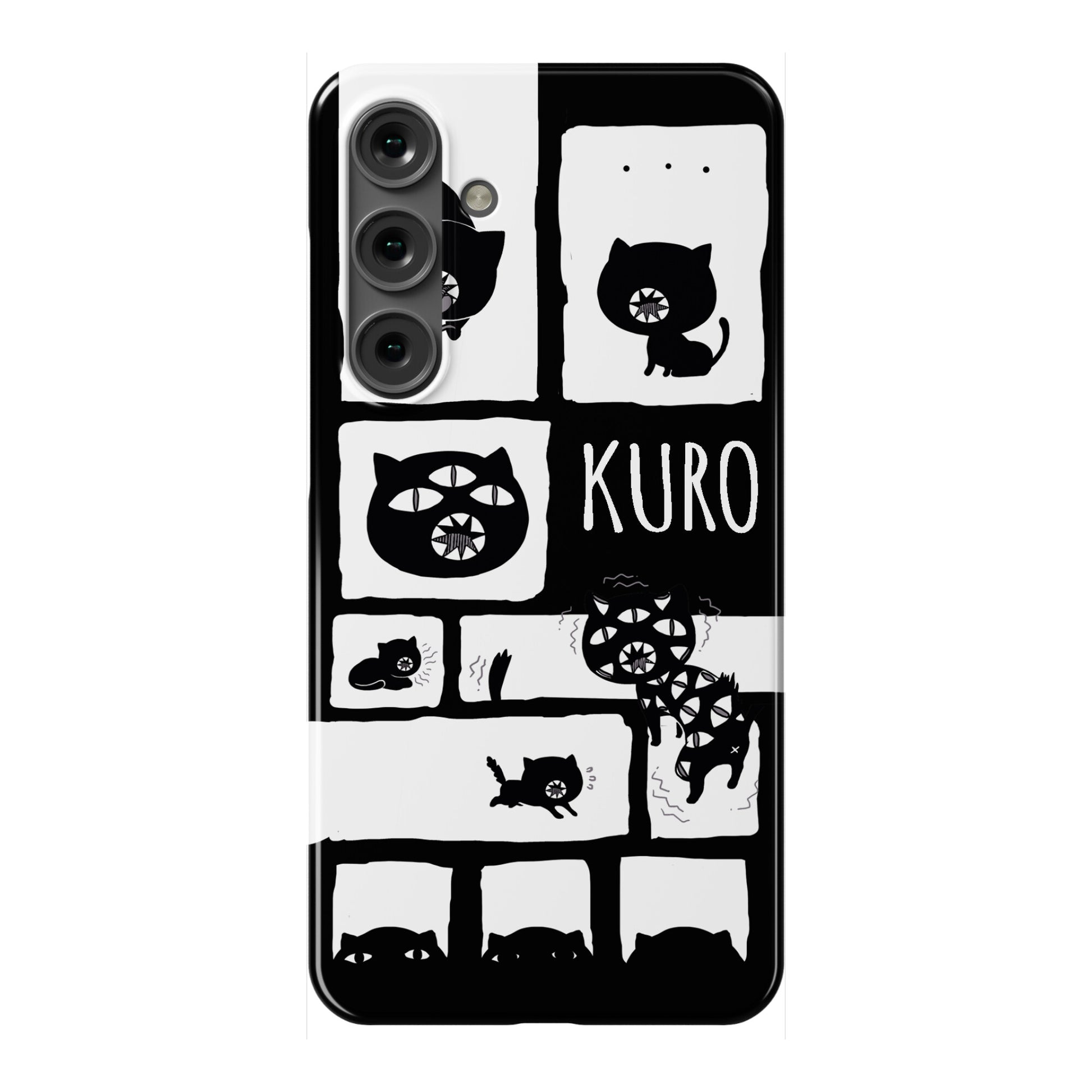Kuro Cat Pattern Phone Case