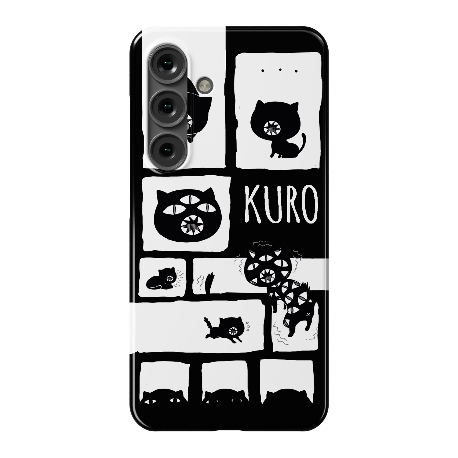 Kuro Cat Pattern Phone Case