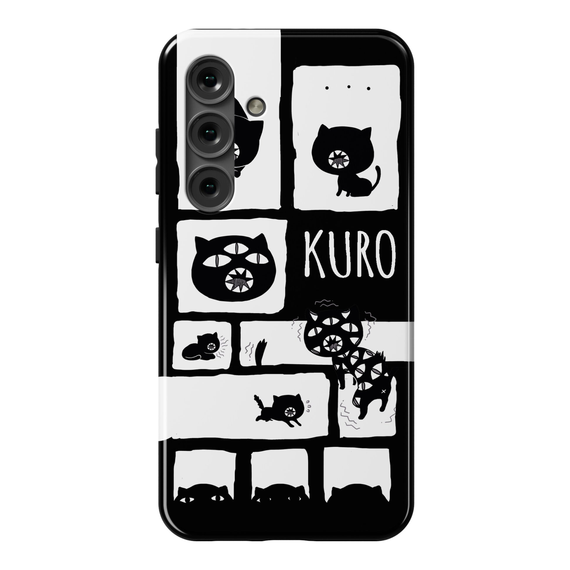Kuro Cat Pattern Phone Case