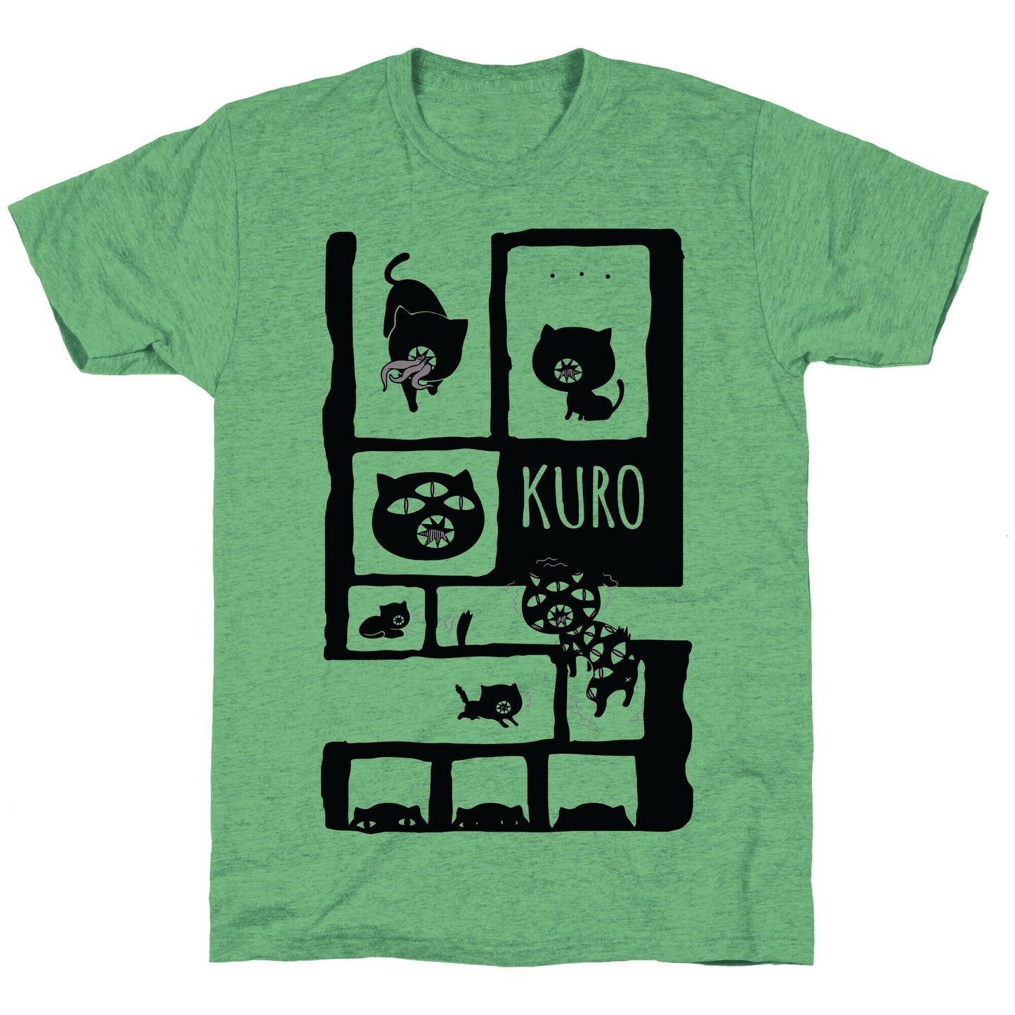 Kuro Cat Unisex Triblend Tee