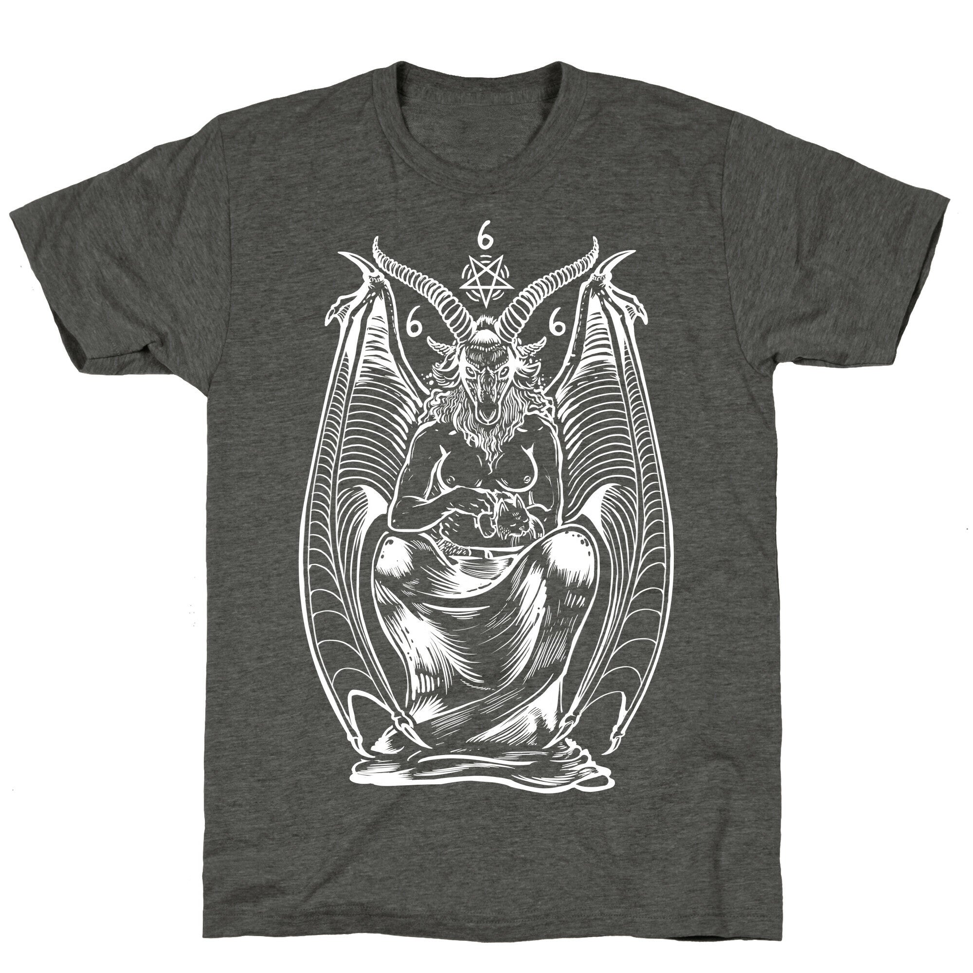 Pet Cats. Hail Satan. Unisex Triblend Tee