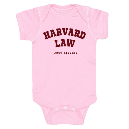 Harvard Law (Just Kidding) Baby One Piece