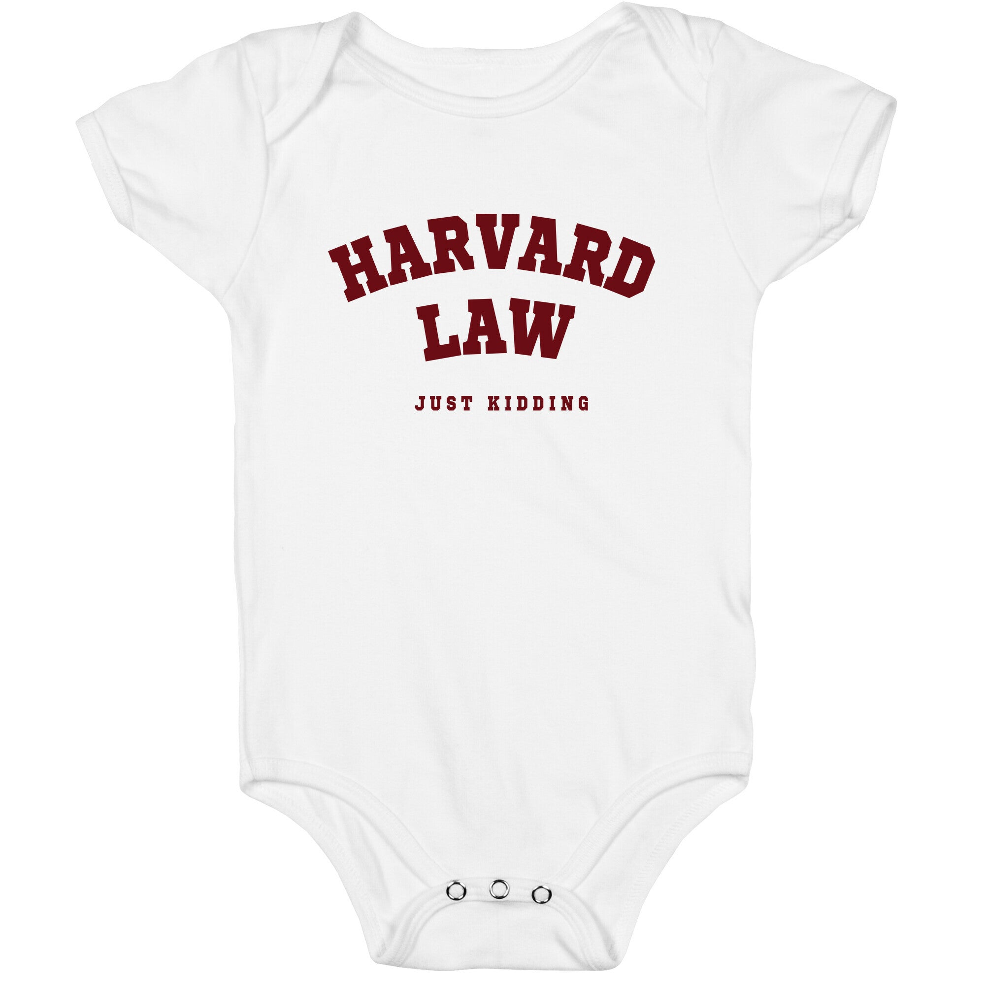 Harvard Law (Just Kidding) Baby One Piece